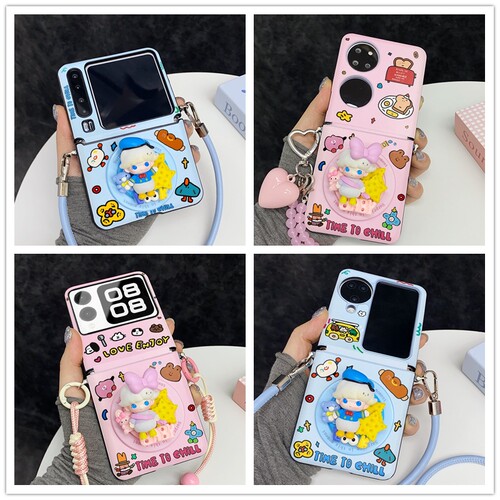 dimoo唐老鸭黛丝适用华为pocket2折叠屏Purax手机壳荣耀vflip小米mixflip2三星zflip7磁吸n3flip支架novaflip