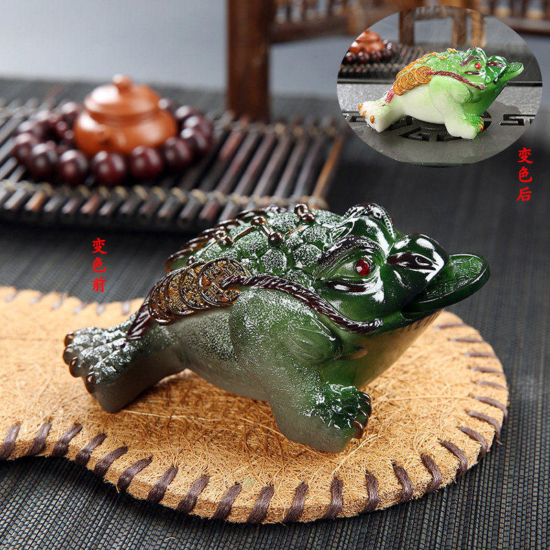 变色茶宠蟾蜍貔貅创意三足金蟾招财茶宠精品摆件可养创意茶道茶玩,餐饮具,茶宠摆件,淘宝优惠券,粉丝福利购,淘宝优惠卷