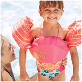 夏天儿童学游泳浮臂浮力背心浮袖 这个夏天我要去学游泳 圈