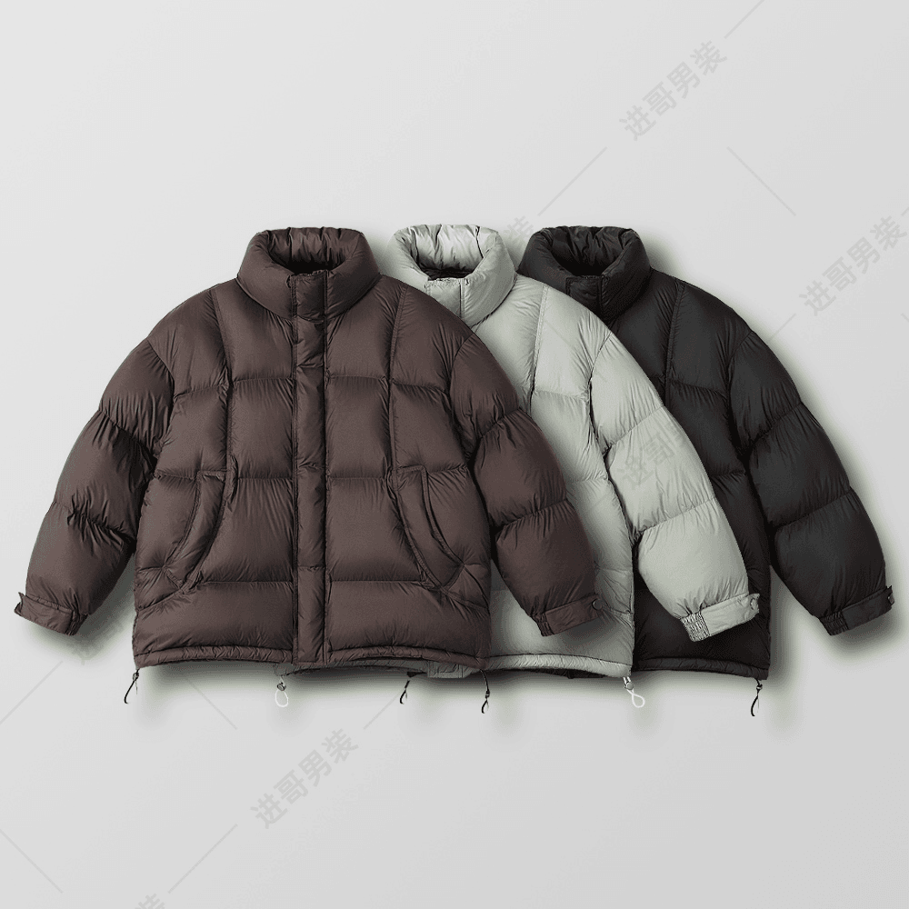 网图@新标90-云朵泡芙3.0外套羽绒服潮流连帽男上衣8525-P290，男装羽绒服，电商D246