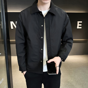 @店主-淘系男士高端针织拼接假两件工装夹克外套505-P100图片