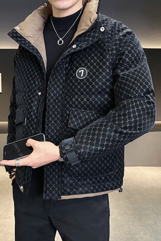 @店主风-满印冬新款白鸭绒皮衣羽绒服潮流男35005-P185,男装羽绒服,电商D246
