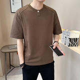 冰丝凉感重磅美式男士设计感潮牌质感短袖T恤半袖T543-P48，商品下架区，电商D246