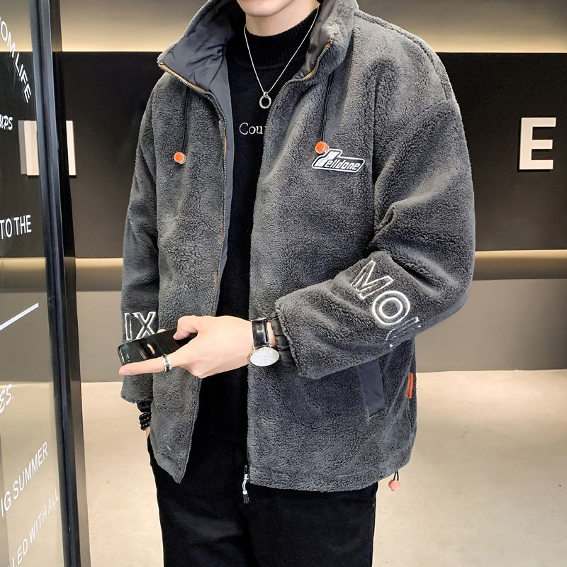 @店主风-风冬装新款羊羔绒百搭字母时尚棉衣外套-MY508-p105控148,男装棉衣,电商D246