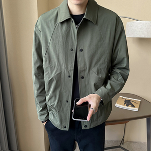 店主风  定制面料2025春秋男士设计感外套工装夹克男6811-P95图片