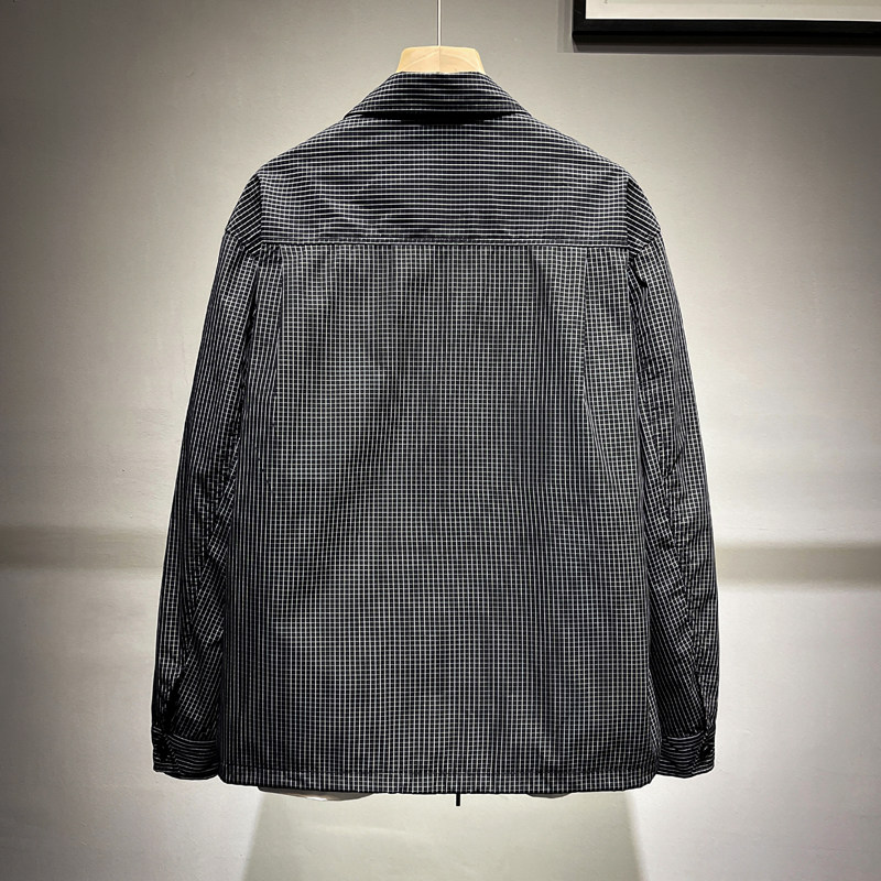@挂拍-工装格子春秋季新款翻领长袖夹克外套1101-P95,男装夹克,电商D246