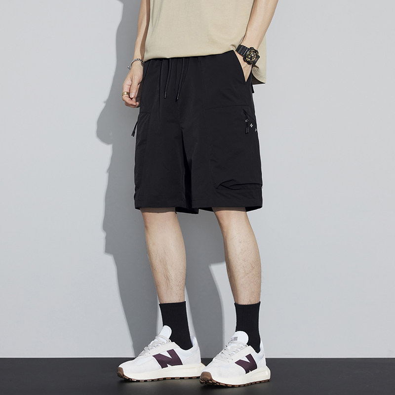 夏季短裤男工装松紧五分裤休闲运动薄款8317-P45限价卷99,男装休闲裤,电商D246