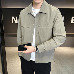 @店主 高级感定织薄款夹克工装翻领外套12515-P105图片