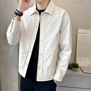 @店主-抖音男士高端针织拼接假两件工装夹克外套505-P100图片