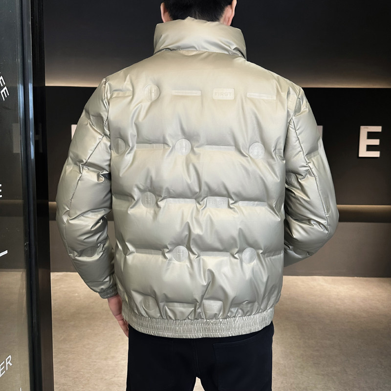 @店主风-跑量冬外套拼接立领羽绒服潮流男上衣YR858-P110,男装羽绒服,电商D246