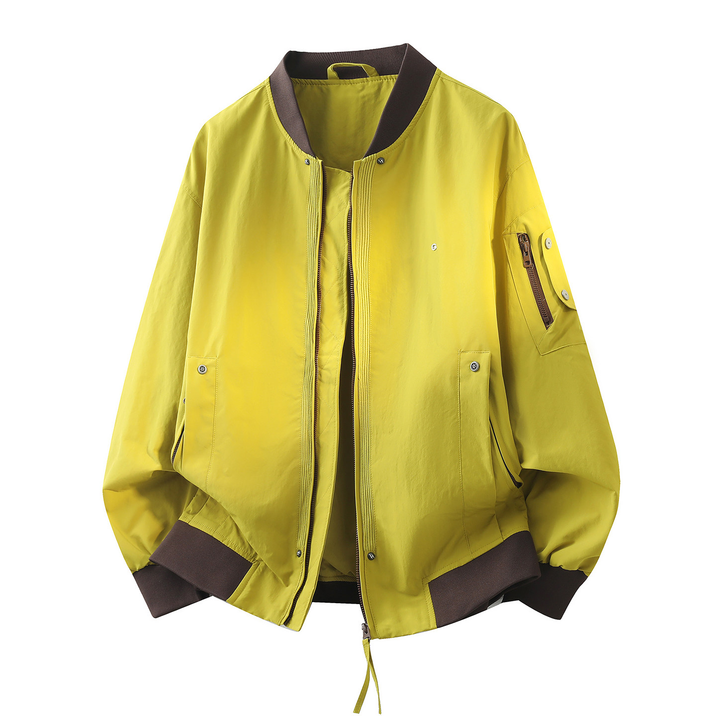 3D平铺-2026春秋新款男士外套棒球领工装夹克男26006-P105，男装夹克，电商D246