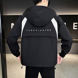 @店主风-冲锋衣春秋季新款工装连帽长袖夹克外套6801-P105，男装夹克，电商D246