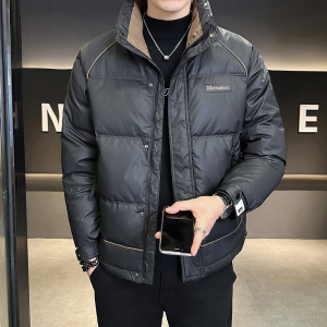@店主风-冬新款亮面羽绒服潮流男立领拼色-8582-P165控258图片
