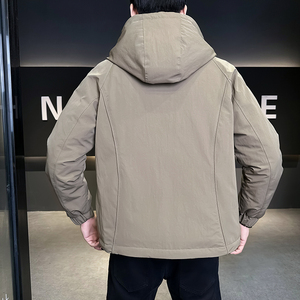 @标  2025新款外套羽绒服冲锋衣男连帽工装外套1080-P185图片