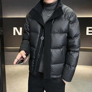 @标90绒 皮衣针织外套羽绒服立领男外套YR882-P260图片