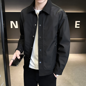 @店主-淘系男士高端针织拼接假两件工装夹克外套505-P100图片