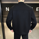 2026春秋新款男士外套定制开衫假两件工装夹克男JK158-P100，男装夹克，电商D246