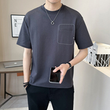 @店主2025新款设计男士高克重圆领短袖T恤半袖8774-P48，男装T恤，电商D246