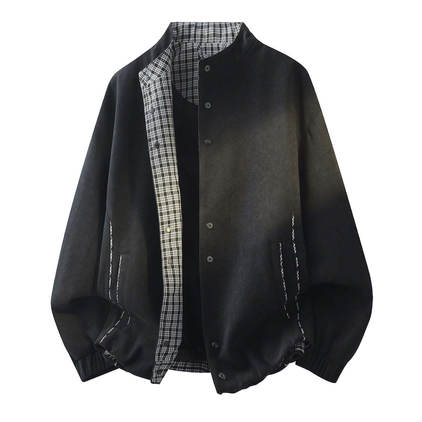 平铺3D-2026春秋男士外套麂皮绒立领工装夹克男5512-P115，男装夹克，电商D246