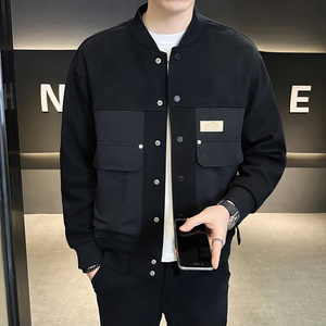 @店主风-针织设计感春秋季工装棒球服长袖夹克外套6006-P125图片