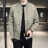 抖音原版面料男士外套棒球领工装夹克男2220薄P90二棉P100，男装夹克，电商D246