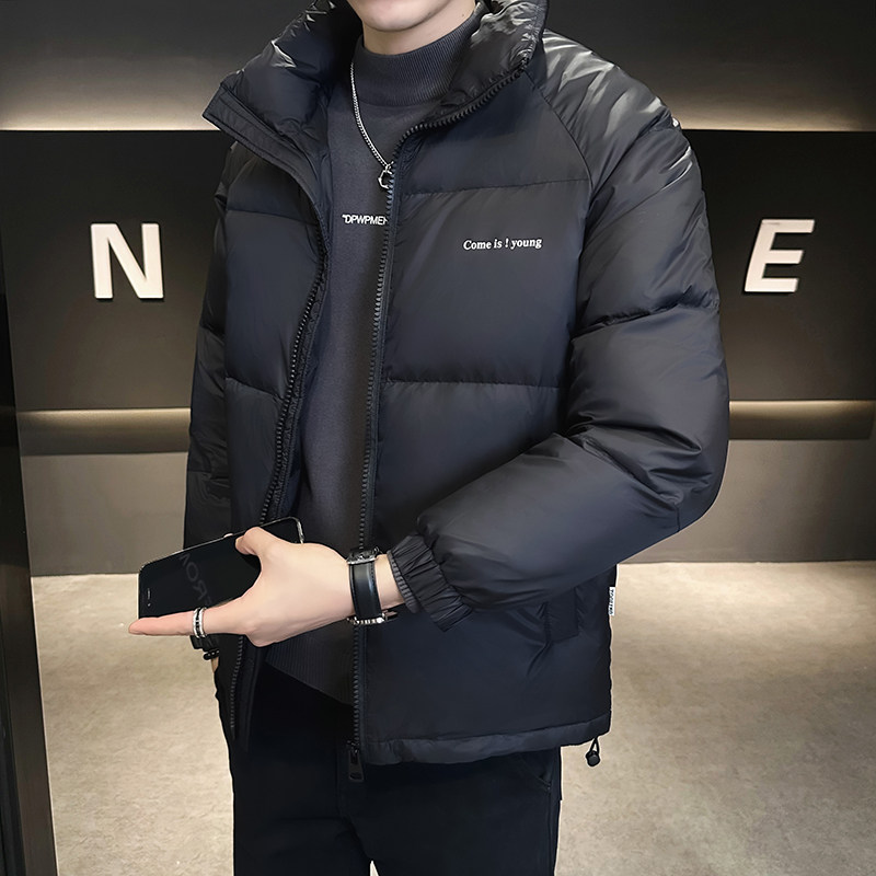 @店主风-跑量冬外套纯色立领羽绒服潮流男上衣YR869-特P110图片