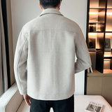 @店主风-不起球高端加厚条纹毛呢工装呢子冬装夹克外套N852-P155，男装夹克，电商D246