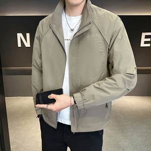 @店主 高级感薄款夹克工装立领网布拼接外套12513-P95控138图片