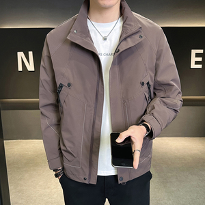 @店主-2025春装抖音男士辑明线工装夹克外套JK145-P85图片
