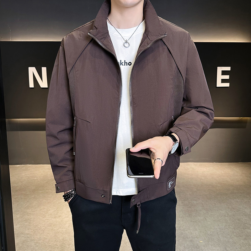 @店主-2025春秋装装拼接男士立体裁剪工装夹克外套6616-P105,男装夹克,电商D246