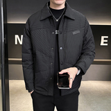 @标90绒肌理感特殊面料白鸭绒羽绒服潮流男衬衫领YR879-P230，男装羽绒服，电商D246