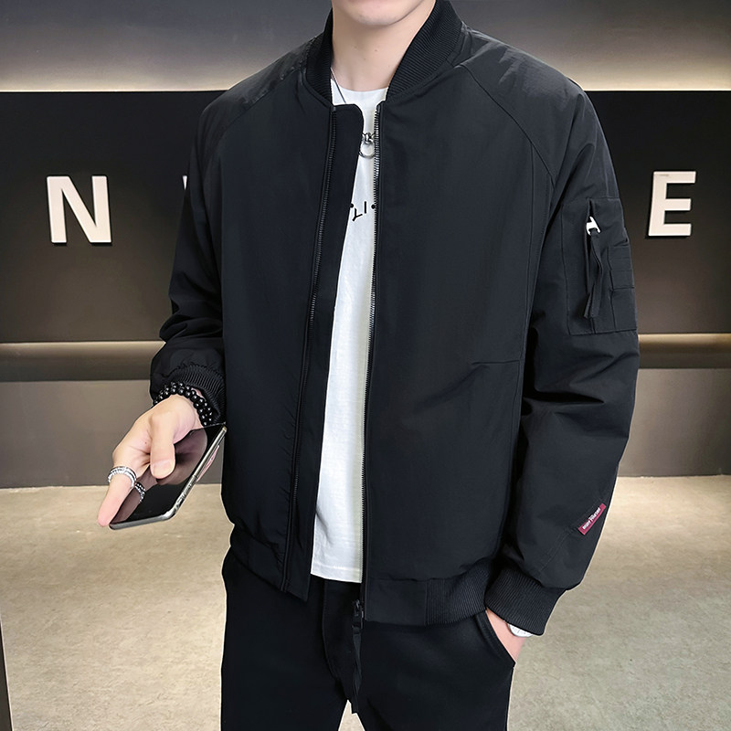 抖音 2025春装男士外套棒球领工装夹克男5807-P105图片