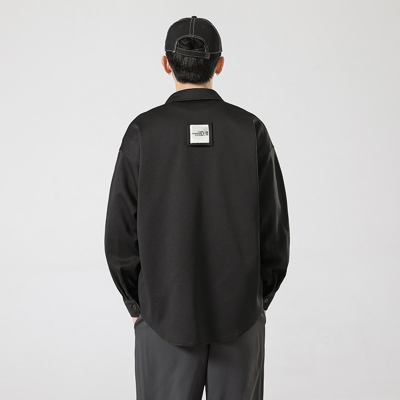 @无影墙-直播大大斜纹秋季新款工装长袖衬衫男衬衣外套C30-P5,男装衬衫,电商D246