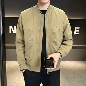 店主风 男士飞行服外套2026新款棒球领潮牌工装夹克9937-P95图片