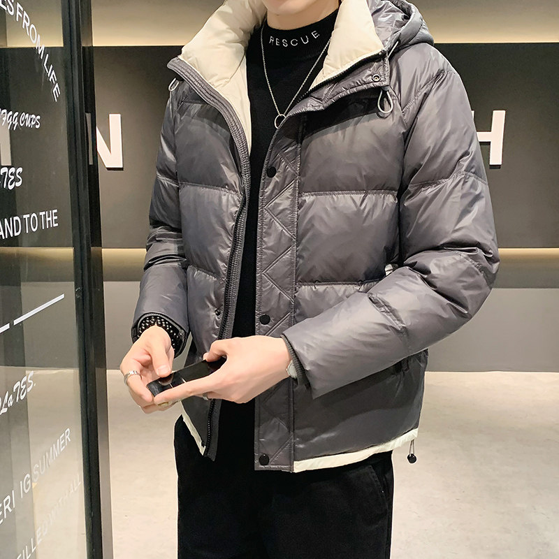 @店主风-亮面冬新款白鸭绒羽绒服潮流男连帽上衣-YR803-P130,男装羽绒服,电商D246
