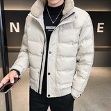 @店主风-有大码冬毛领新款白鸭绒皮衣羽绒服潮流男-8820-P165，男装羽绒服，电商D246