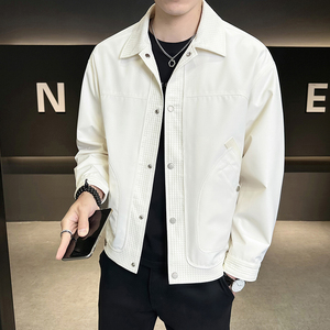 @店主-2026春装男士高端翻领商务工装夹克外套103-P105图片