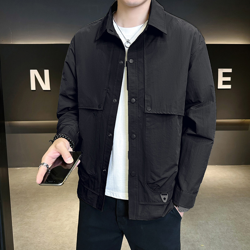 @店主-2025春秋装装拼接男士立体裁剪工装夹克外套6802-P95图片