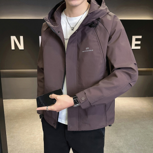 @店主风-冲锋衣春秋季新款工装连帽长袖夹克外套3502-P125图片