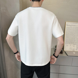 原版面料果冻双面空气层享利领男士高克重短袖T恤半袖T531-P48，男装T恤，电商D246