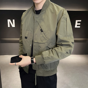 店主风  2024春秋新款男士重工外套棒球领工装夹克男JK115-P110图片