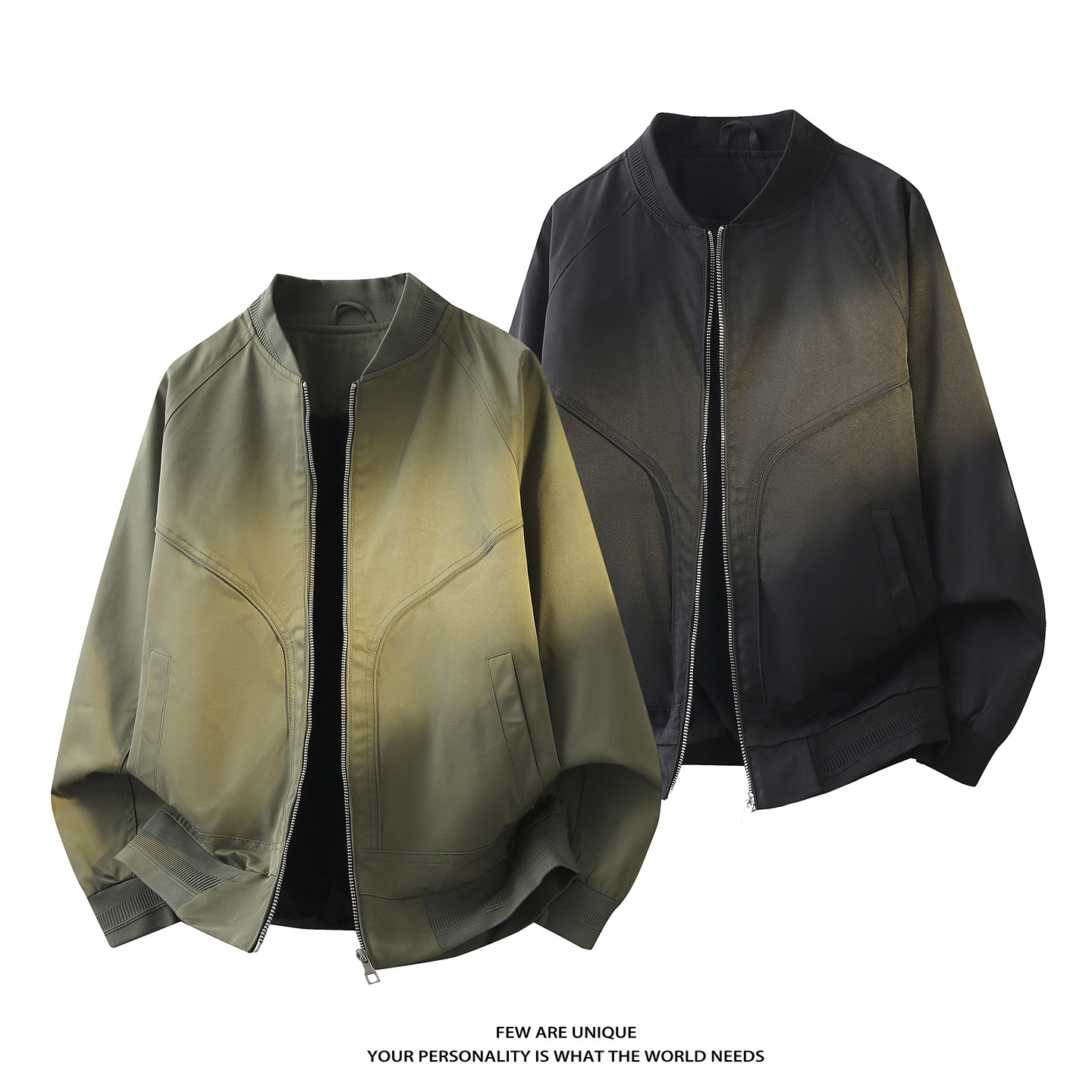 3D平铺淘系原版面料男士外套棒球领工装夹克男JK137-P100，男装夹克，电商D246