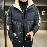 @店主风-冬外套羽绒服潮流男拼接上衣-1835-特P100，男装羽绒服，电商D246