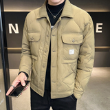 @店主风-美式工装冬新款衬衫领羽绒服潮流男-2521-P170，男装羽绒服，电商D246