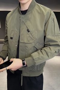 店主风  2024春秋新款男士重工外套棒球领工装夹克男JK115-P110图片
