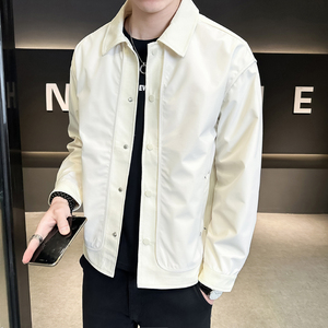 @店主-淘系男士高端针织拼接假两件工装夹克外套505-P100图片