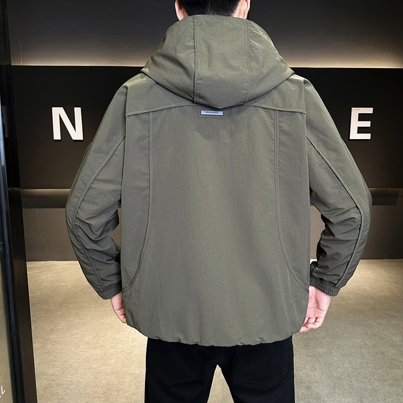 @店主-2025春秋装装冲锋衣连帽男立体裁剪工装夹克外套9803-P115,男装夹克,电商D246