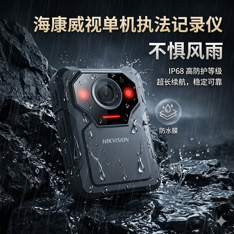 海康威视DSJ-HIKM1A1执法记录仪高清夜视2K画面11小时续航内置卡