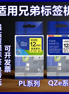 适用兄弟标签机QZe PL-231/631/431/531/731/131/931色带打印纸