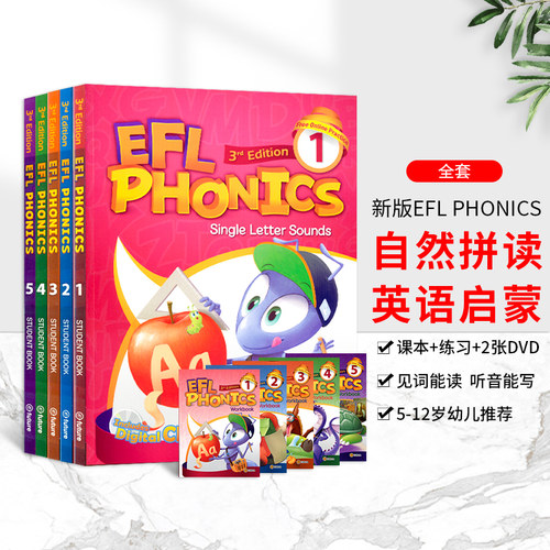 少儿英语自然拼读phonics发音书